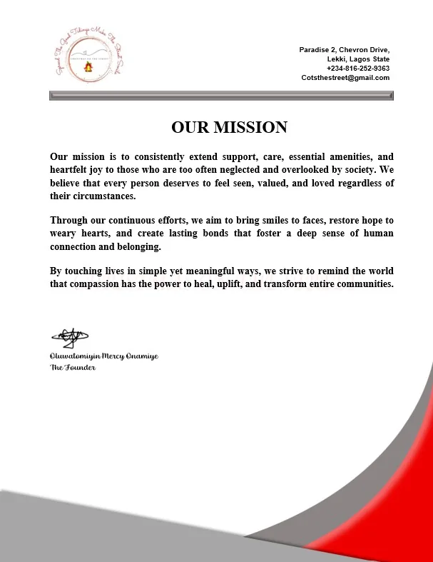 A moment from our mission